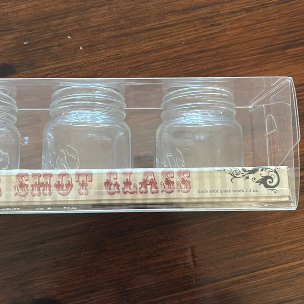 Mason Jar Shot Glass Set - Clear